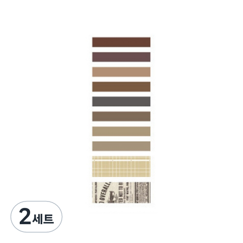 온업 DIY 다이어리 꾸미기 테이프 세트 ST25, 타입3, 2세트