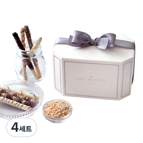 디비디디자인 루시 막대과자 초콜릿 만들기 세트, 만들기재료 15종, 4세트