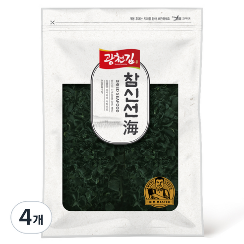 광천김 참신선해 유기인증 자른미역 3p, 120g, 4개