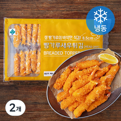 지엔씨푸드 빵가루 새우튀김 30미 (냉동), 360g, 2개