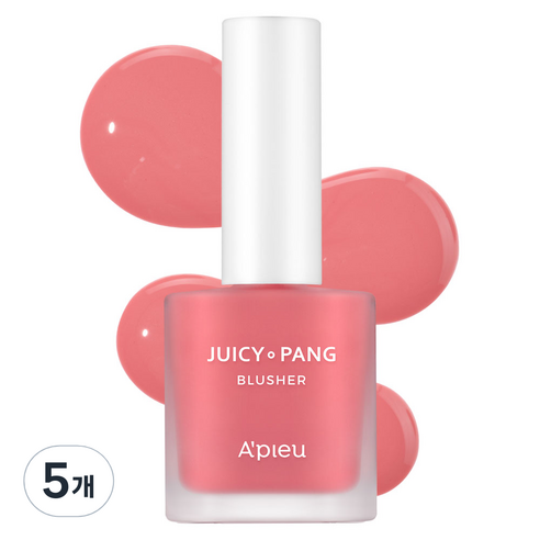 어퓨 과즙팡 워터 블러셔 8g, PK01 아임스트롱베리, 5개