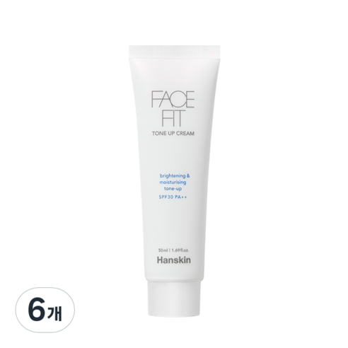 한스킨 페이스핏 톤업크림 SPF30 PA++ 50ml, 화이트, 6개