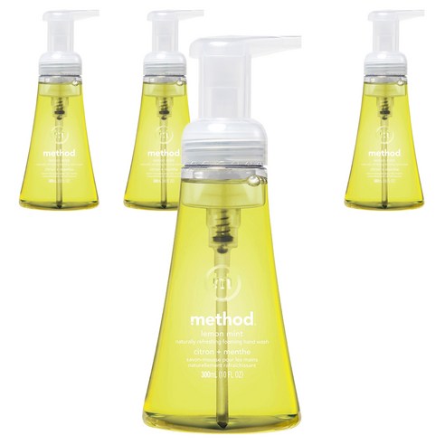 메소드 거품 핸드워시 레몬민트, 300ml, 4개