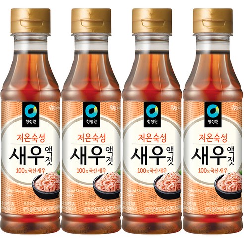 청정원 저온숙성 새우액젓, 500g, 4개