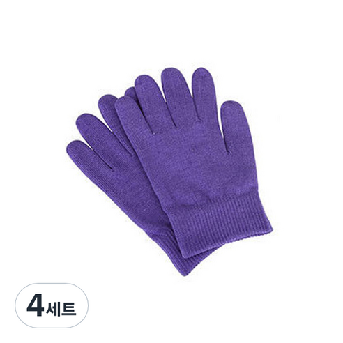 몬스터 모이스춰 보습양말 보습장갑 세트 퍼플, 4세트
