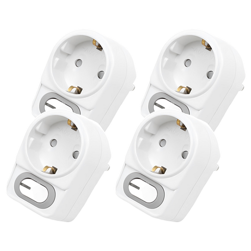 에코파워탭 절전형 LED L자 멀티탭 1구 PS-TS, 8.2cm, 화이트, 4개