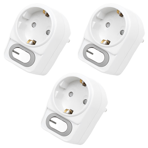 에코파워탭 LED L자 멀티탭 1구 EPM-L4011, 8.2cm, 화이트, 3개