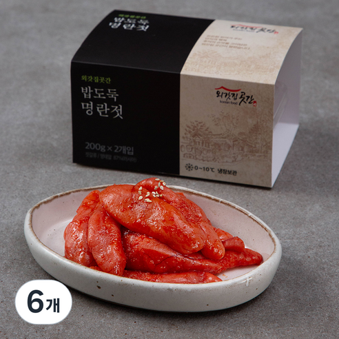 외갓집곳간 명란젓, 200g, 6개