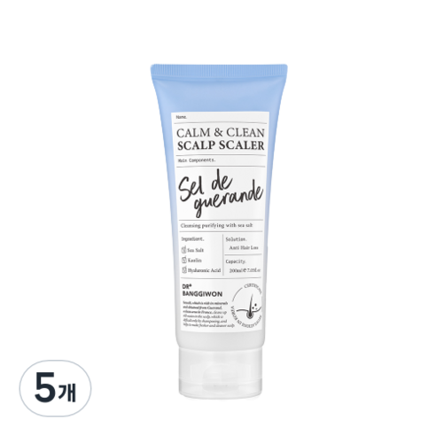 닥터방기원 씨솔트 캄 앤 클린 스칼프 스케일러, 5개, 200ml