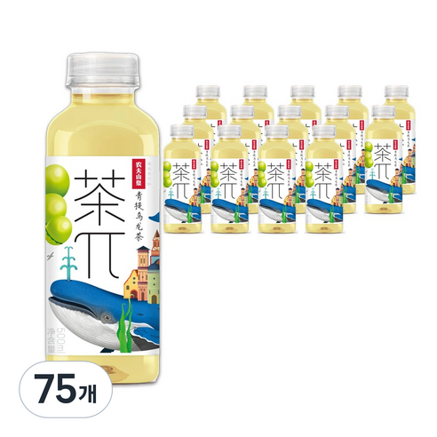 차파이 청포도 우롱차, 75개, 500ml