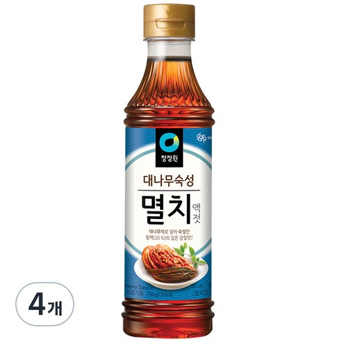 청정원 멸치액젓, 750g, 4개