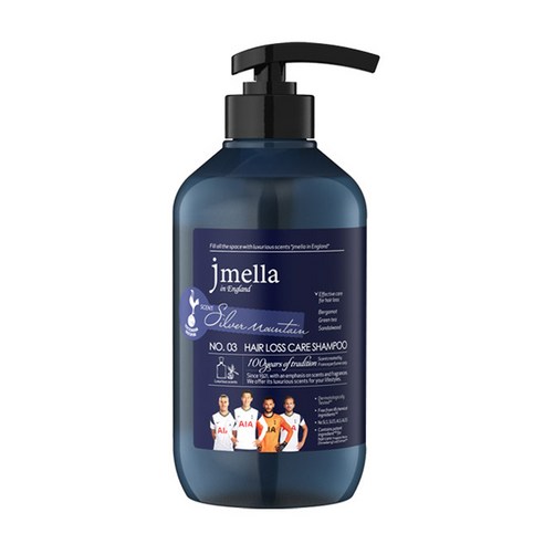 제이멜라 인 잉글랜드 위드 토트넘 남성용 실버 마운틴 탈모 샴푸, 1개, 500ml