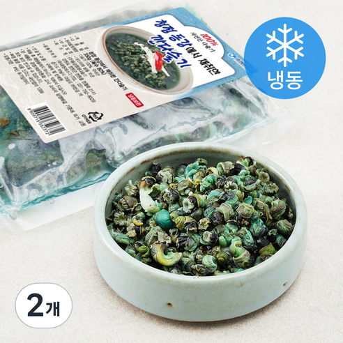 살맛나요 청정 동강에서 채취한 깐다슬기 (냉동), 350g, 2개 
수산물/건어물