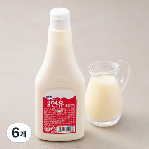 매일유업 연유 500g x 6개 연유대용량 매일유업 연유 500g x 6개 연유대용량