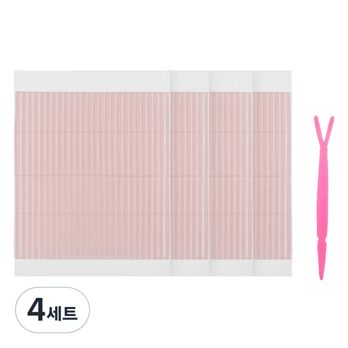 코덕샵 양면 실 쌍꺼풀 테이프 200p + Y스틱, 4세트