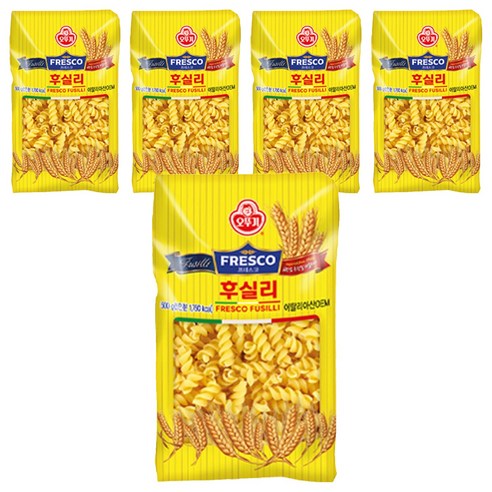 오뚜기 프레스코 후실리, 500g, 5개