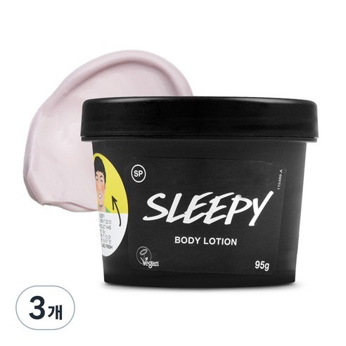 러쉬 슬리피 바디로션, 95g, 3개