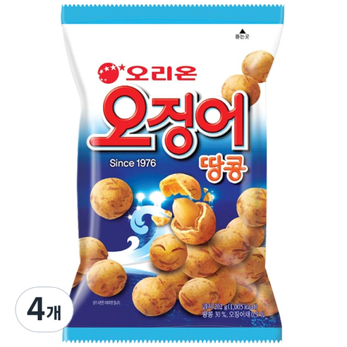오리온 오징어 땅콩, 202g, 4개