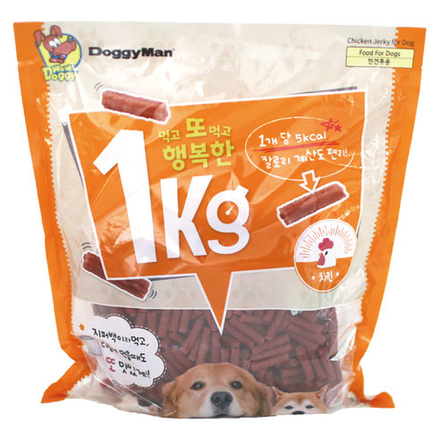 도기맨 1키로 져키 치킨, 닭고기맛, 500g, 1개 Best Top5