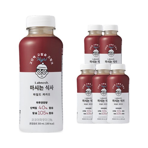 랩노쉬 마시는 식사 마일드 카카오, 6개, 350ml