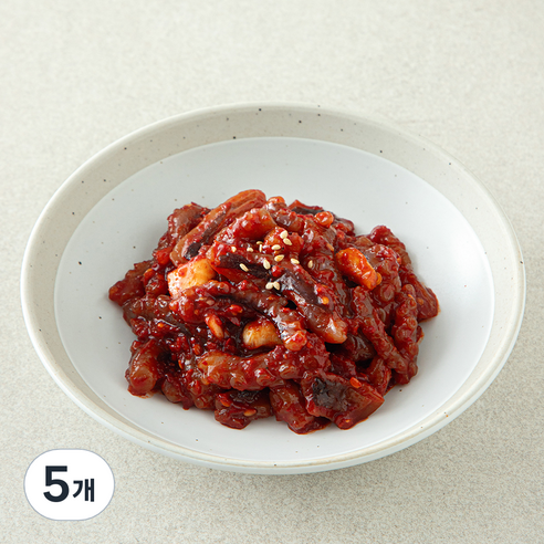 명심정 낙지젓갈, 200g, 5개