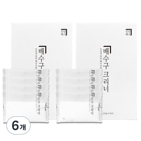 살림백서 배수구클리너, 600g, 6개