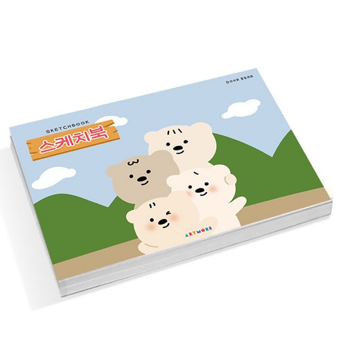 아트모아 소소핀 하나하나 스케지북 도화지 105g, 345 x 248 mm, 250매, 1개