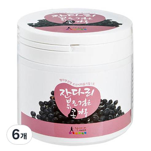 잔다리 볶은 검은 콩가루, 180g, 6개