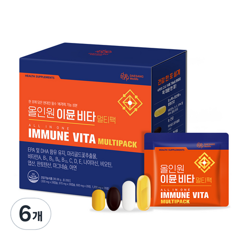 대상웰라이프 올인원 이뮨 비타 멀티팩, 28회분, 6개