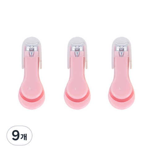 유즈윈 유아용 안전 손톱깎이, 핑크, 9개