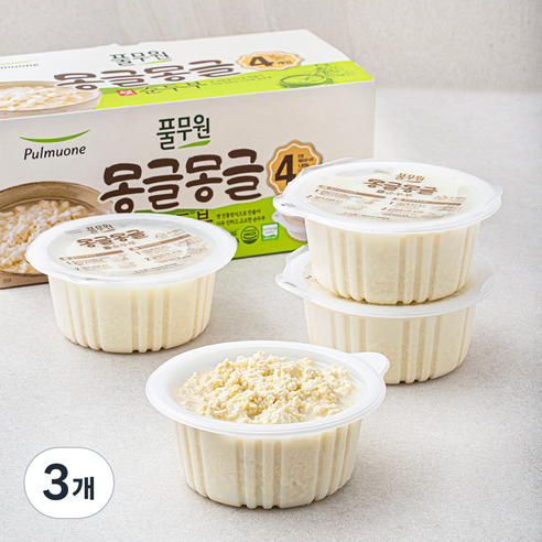 풀무원 유기가공식품 인증 몽글몽글 옛 순두부 4입, 450g, 12개