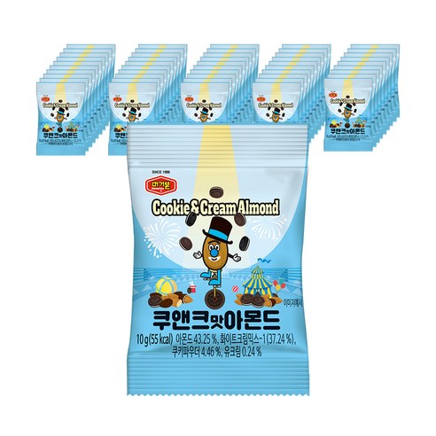 머거본 쿠앤크맛 아몬드, 10g, 50개