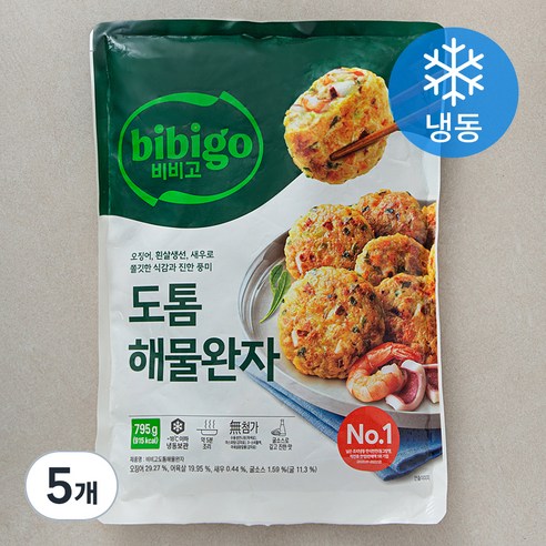 비비고 도톰해물완자 (냉동), 795g, 5개