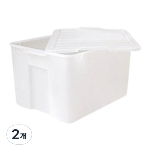 올리 리빙박스, 투명, 2개