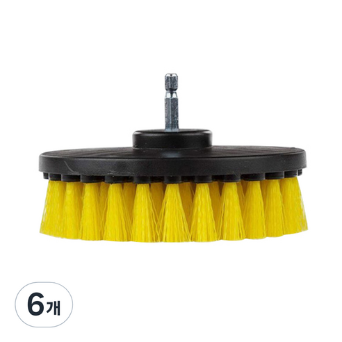 모나코올리브 파워클린 전동드릴 탭브러쉬, 혼합색상, 6개