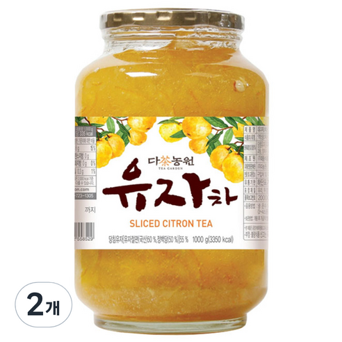 다농원 유자차, 1kg, 1개입, 2개
