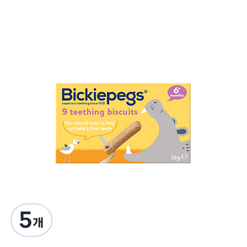 빅키페그 티딩비스킷, 순한맛, 38g, 5개