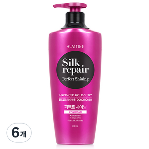 엘라스틴 실크리페어 퍼펙트 샤이닝 골드실크 컨디셔너, 400ml, 6개