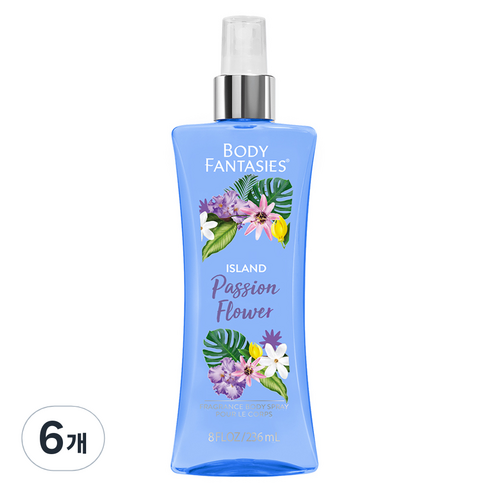 바디판타지 아일랜드 패션플라워 바디미스트 과일향, 236ml, 6개