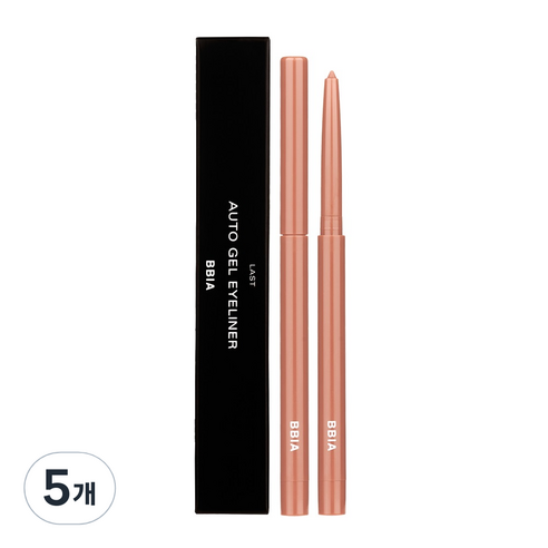 삐아 라스트 오토 젤 아이라이너 0.3g, 07 로즈번, 5개