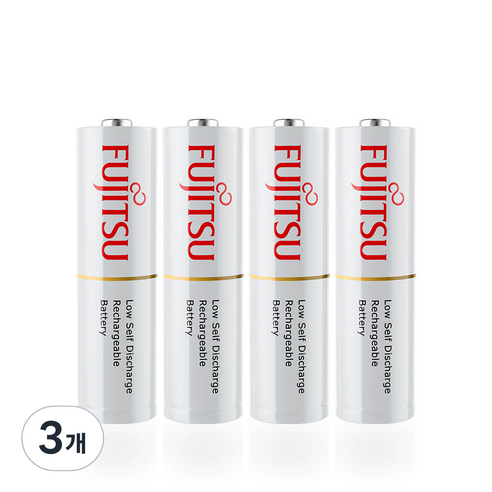 후지쯔 스탠다드 AA 충전지 2000mAh, 4개입, 3개