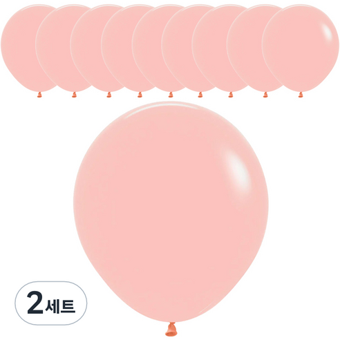 셈퍼텍스 풍선 45cm 10p, 파스텔메이트 멜론, 2세트