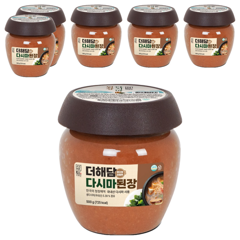 더해담 다시마 된장, 500g, 6개