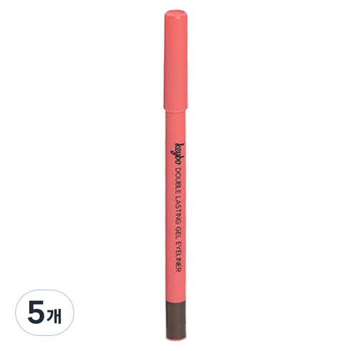 키보 더블래스팅 젤 펜슬 아이라이너 0.5g, 5개, 슈가브라운