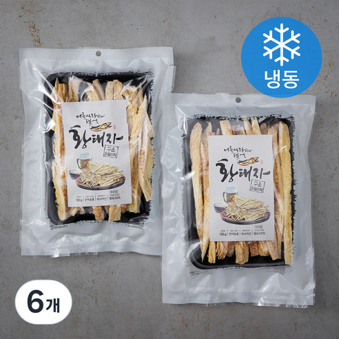 해그린푸드 황태자 구운 순살 스틱 (냉동), 150g, 6개