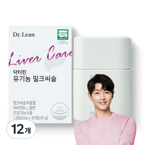 닥터린 유기농 밀크씨슬 30g, 30정, 12개