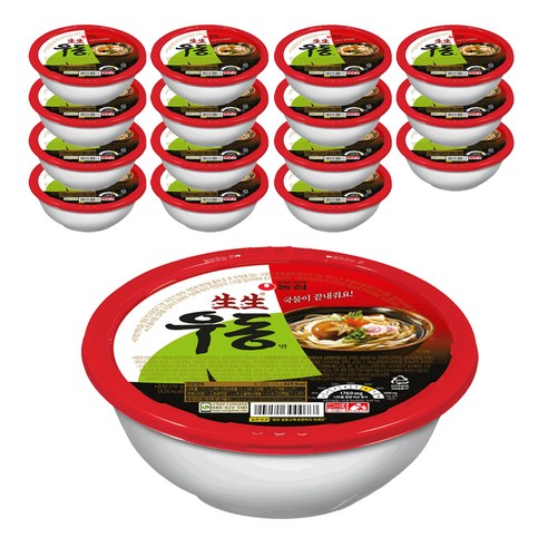 생생우동면 용기 16p, 276g, 1개