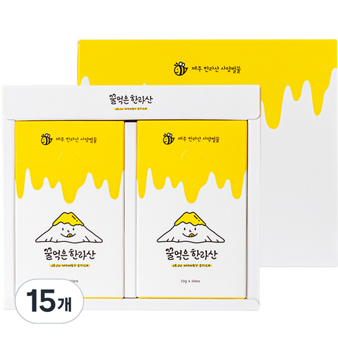 꿀먹은한라산 제주 벌꿀 스틱 20p, 200g, 15개
