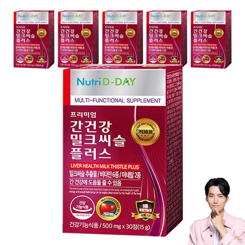 뉴트리디데이 간건강 밀크씨슬 플러스, 30정, 6개