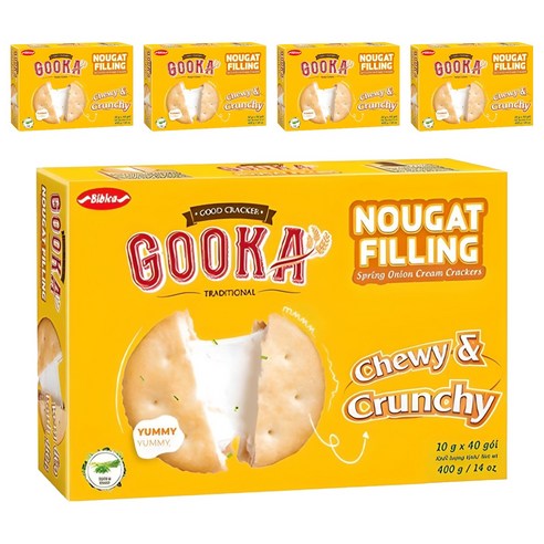비비카 구카 누가 필링 크래커, 400g, 5개